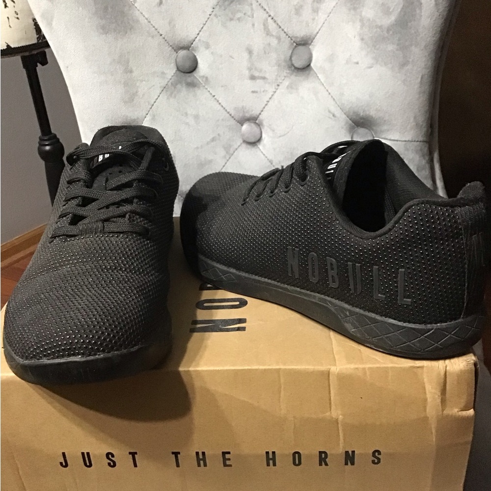 NOBULL Black Athletic Shoes Sleek Mesh Design